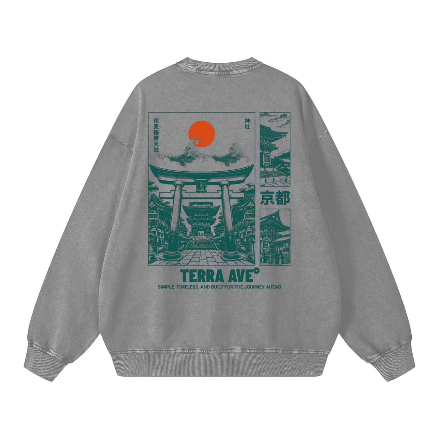 travel,japan,streetwear,crewneck