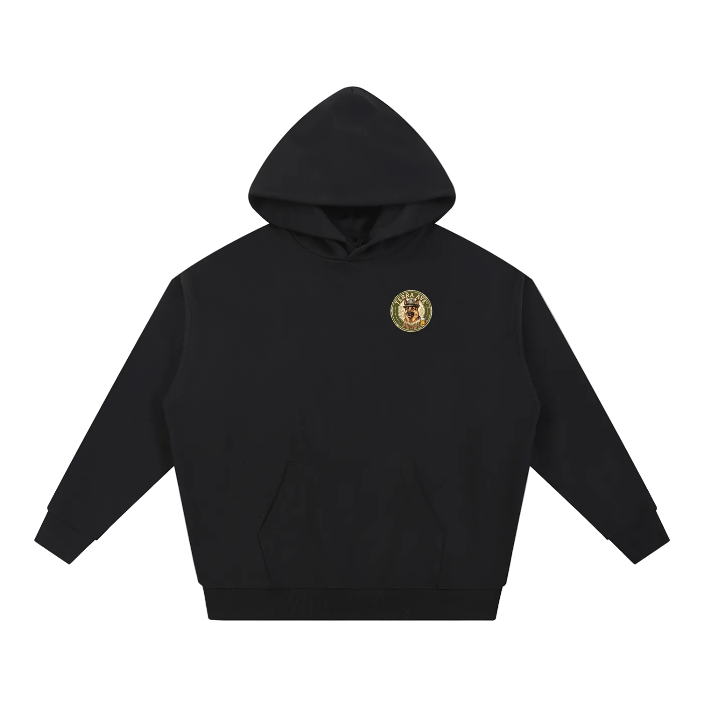 Oktoberfest hoodie black minimalist German streetwear