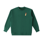 french baguette crewneck sweatshirt paris streetwear terra ave dark green graphic crewneck