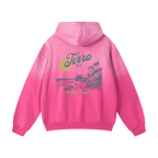 faded hoodie pink heavyweight streetwear outfit back