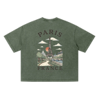 vintage paris t shirt eiffel tower artwork streetwear