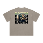 earth vintage tee tan minimalist streetwear back