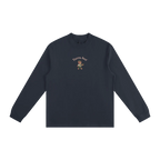 Deutschland bear long sleeve shirt German streetwear graphic front blue