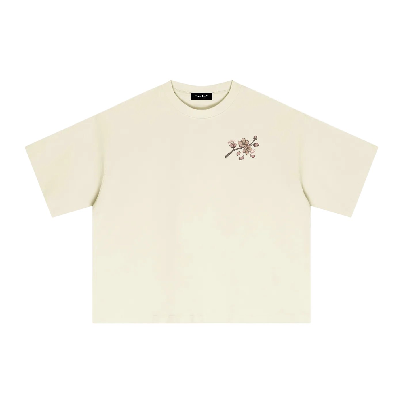 sakura japan tee aesthetic cherry blossoms and train illustration