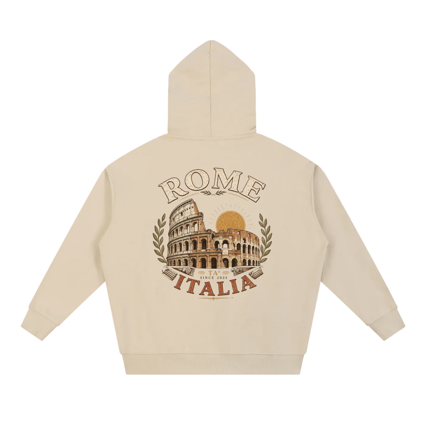rome streetwear hoodie colosseum illustration