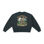 dark gray neuschwanstein castle crewneck germany vintage sweatshirt design