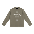 steady by design long sleeve green minimalist outfit
