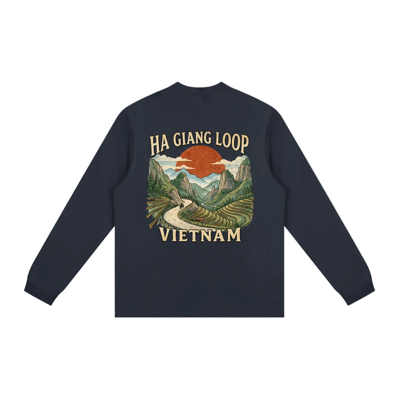 scenic vietnam long sleeve ha giang mountains