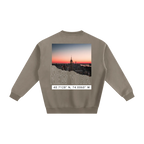 nyc coordinates crewneck new york streetwear sweatshirt back brown