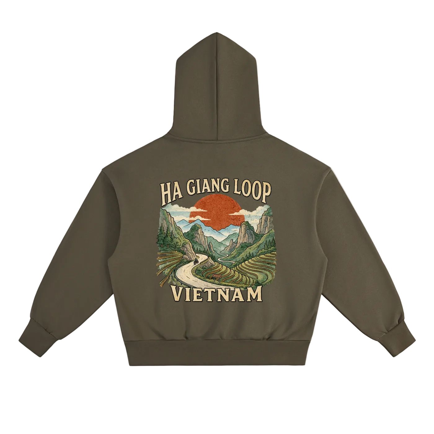 scenic vietnam hoodie ha giang mountains