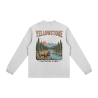 Yellowstone long sleeve shirt white minimalist outdoor outfit back