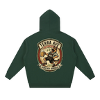 Oktoberfest hoodie green travel hoodie minimalist outfit back