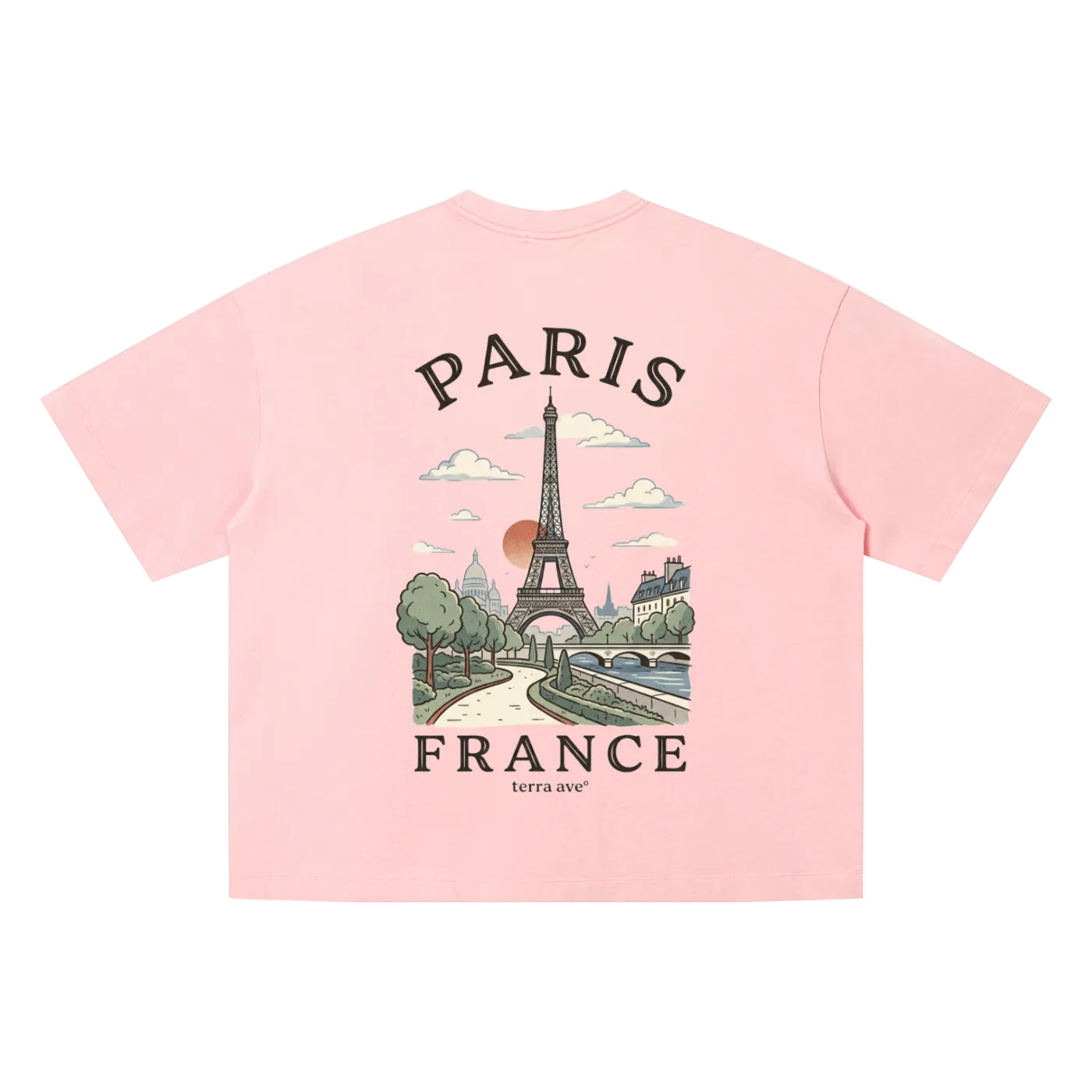 france travel shirt paris skyline eiffel tower design