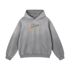 faded hoodie gray heavyweight streetwear outfit front