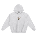 Deutschland bear hoodie German streetwear graphic hoodie front gray