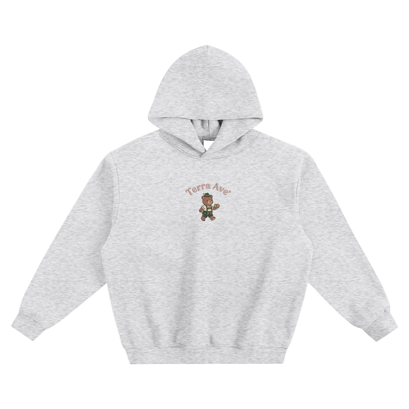 Deutschland bear hoodie German streetwear graphic hoodie front gray