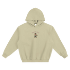 Deutschland bear hoodie German streetwear graphic hoodie front light green