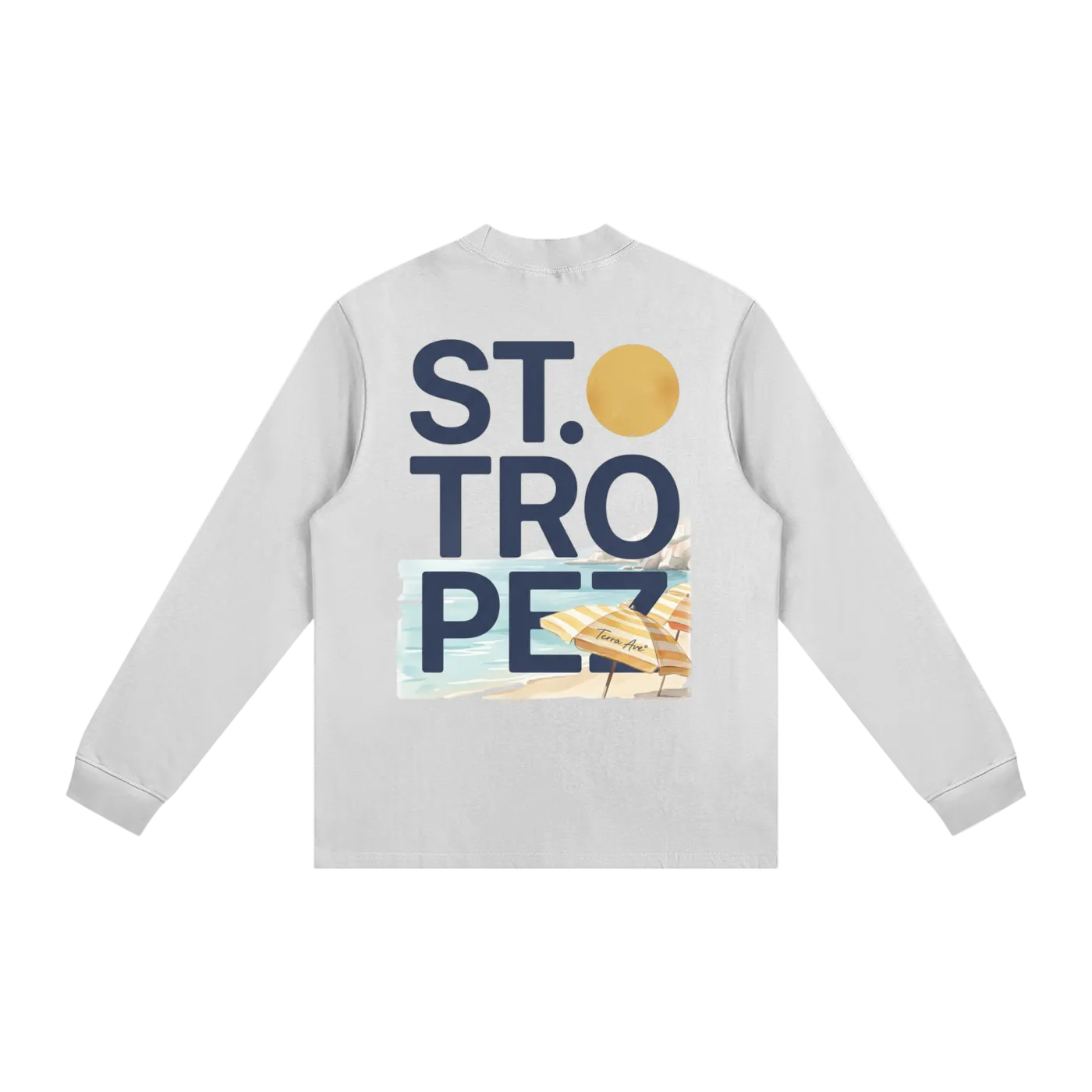 St Tropez long sleeve shirt back design travel clothing France