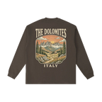 italy mountain long sleeve dolomites scenic graphic