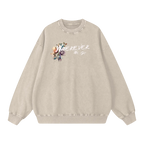 washed crewneck beige heavyweight streetwear outfit