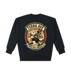 Oktoberfest crewneck black heavyweight minimalist sweatshirt back