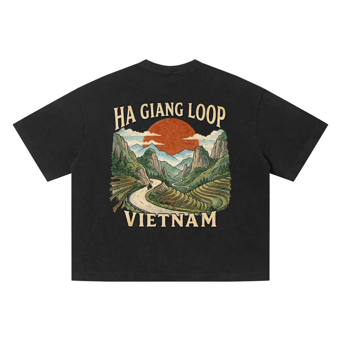 vietnam mountain graphic t shirt ha giang loop