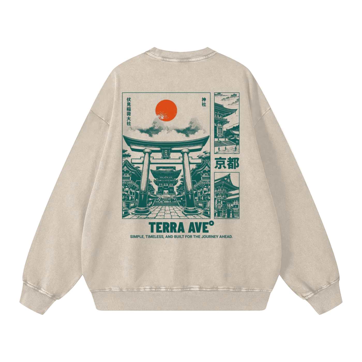 travel,japan,streetwear,crewneck