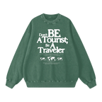 washed crewneck green heavyweight streetwear outfit