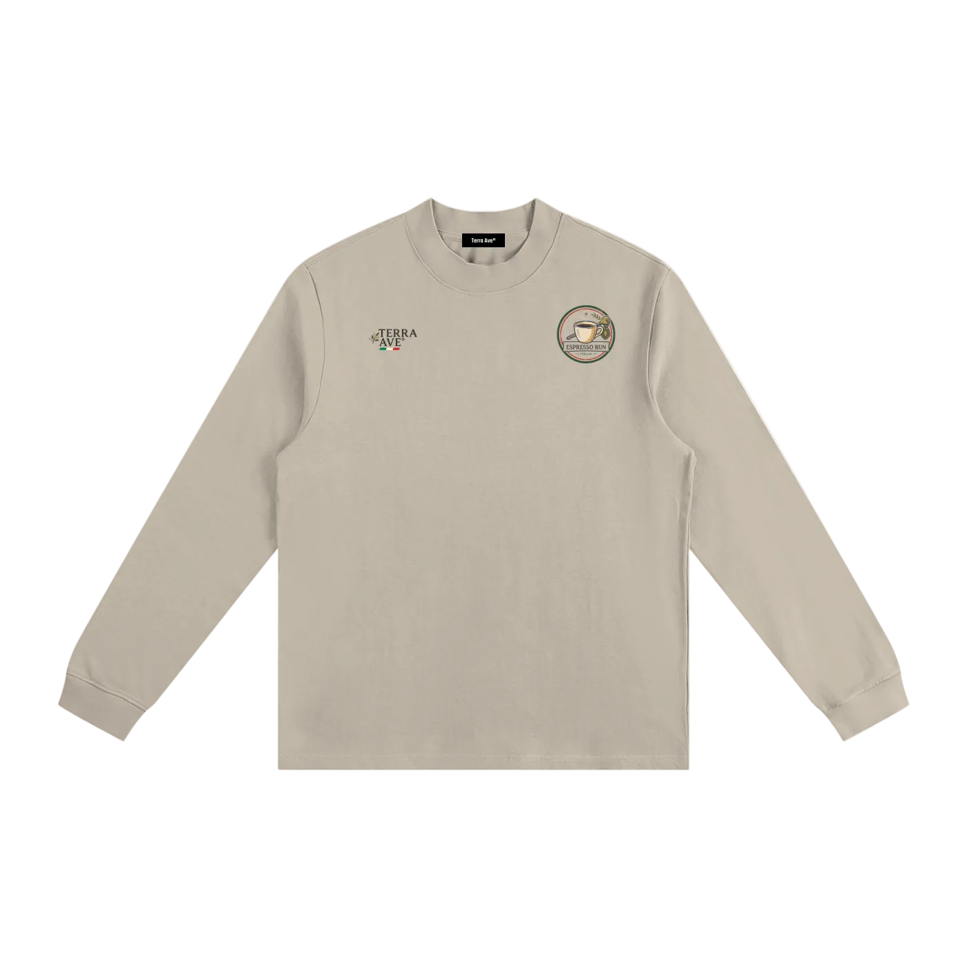 italian coffee long sleeve vintage espresso design