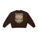 italy mountain crewneck dolomites hiking design
