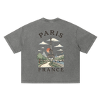 eiffel tower graphic shirt france vintage style clothing