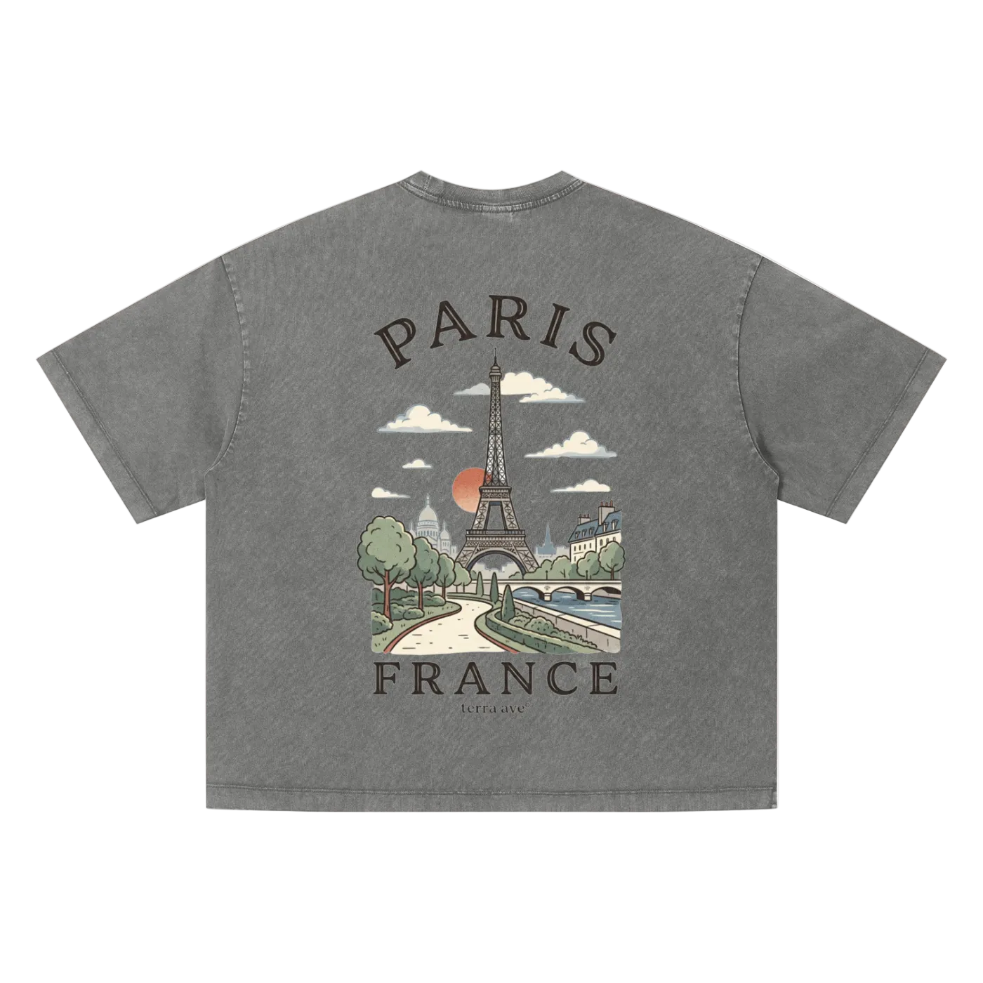 eiffel tower graphic shirt france vintage style clothing