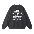 washed crewneck black heavyweight streetwear outfit