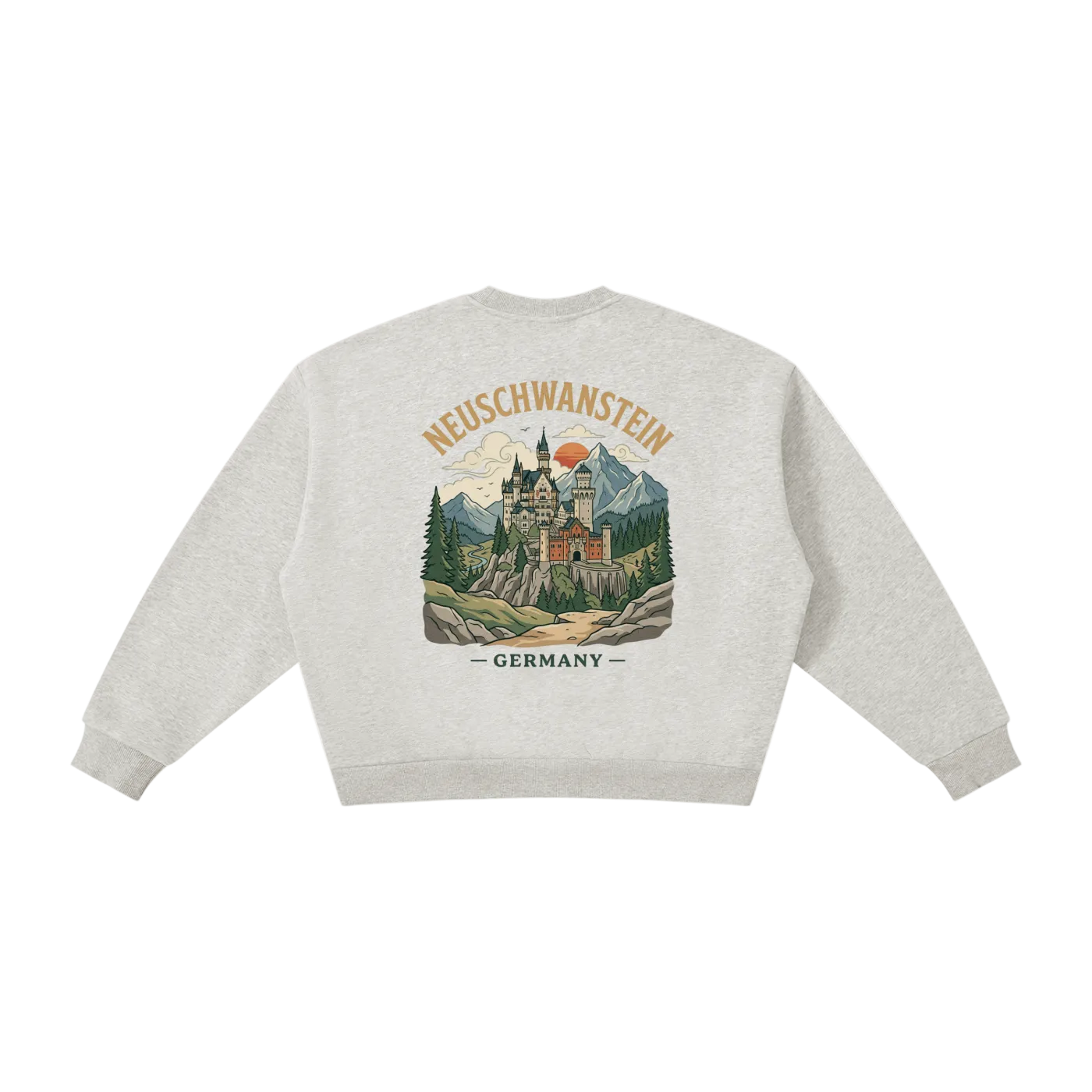 vintage germany crewneck castle illustration terra ave