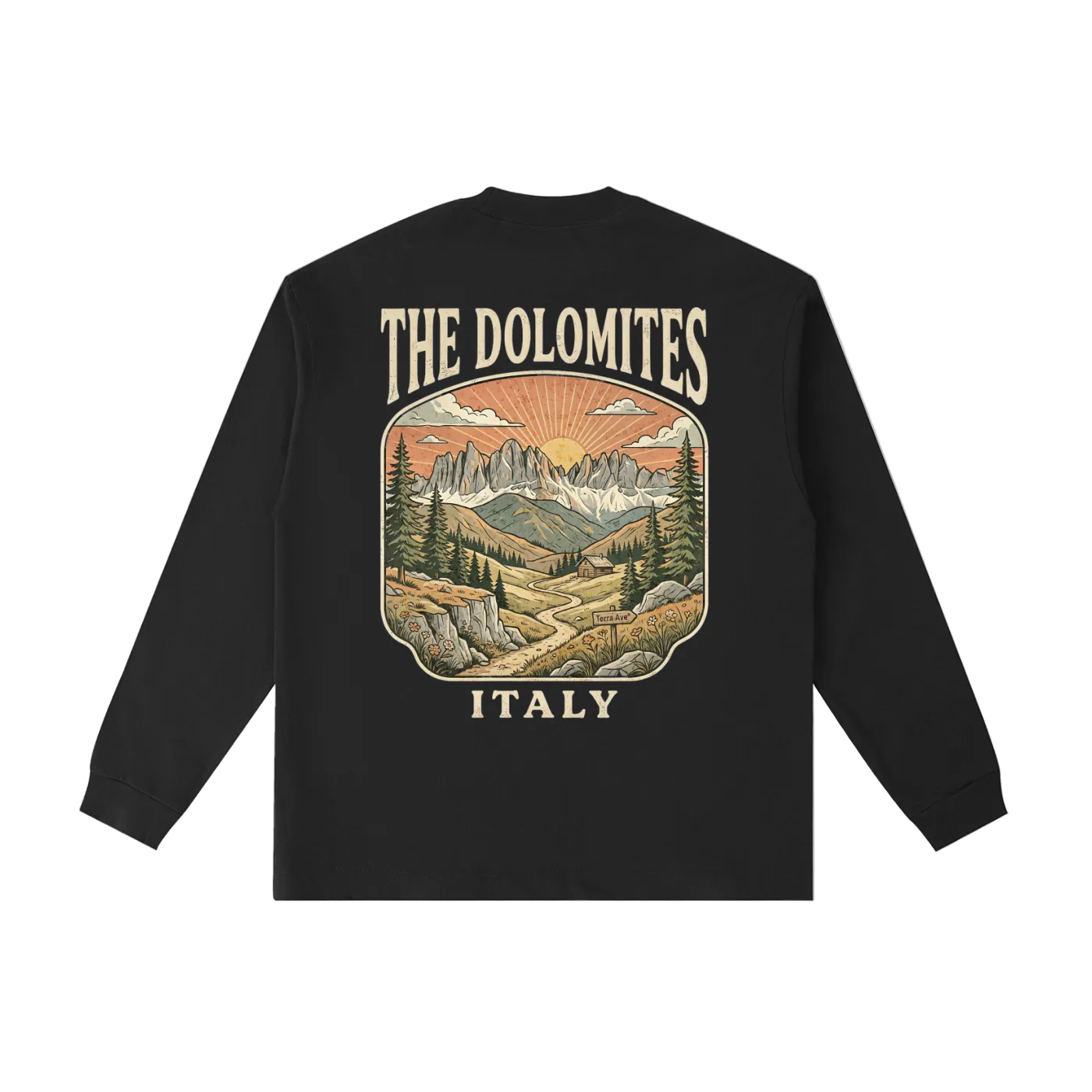 italy mountain long sleeve dolomites hiking design