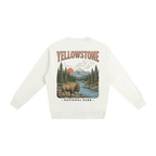 Yellowstone heavyweight crewneck national park sweatshirt minimalist back