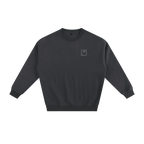 earth crewneck dark gray minimalist streetwear outfit
