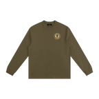 Oktoberfest long sleeve shirt green minimalist outfit front