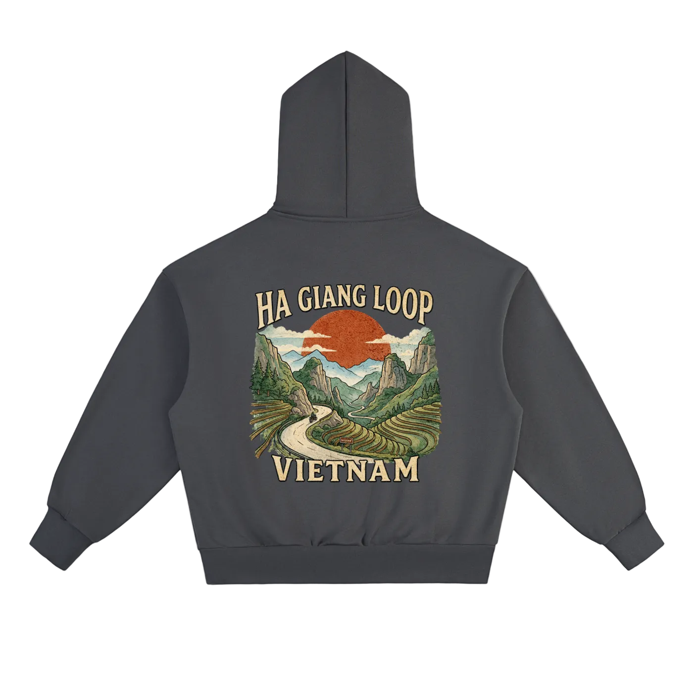 ha giang loop travel hoodie vietnam aesthetic