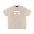 nyc washed tee tan streetwear outfit front