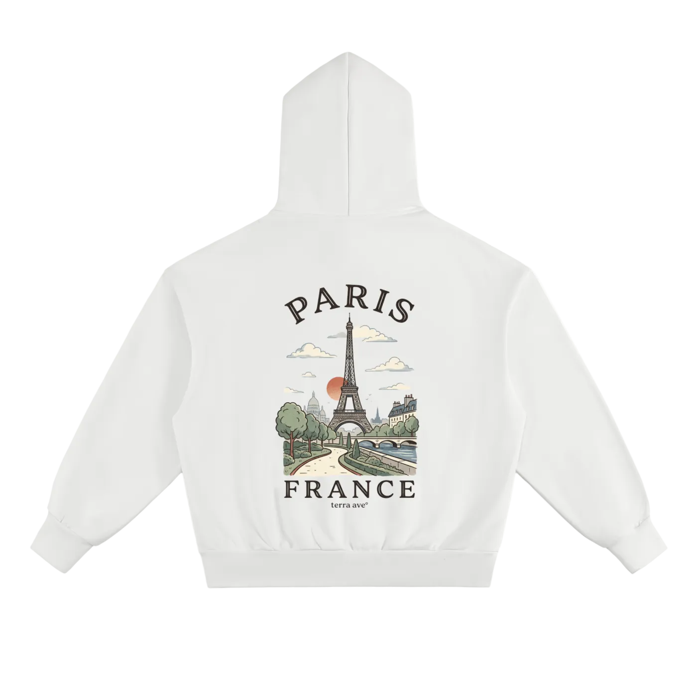 paris streetwear hoodie eiffel tower graphic design