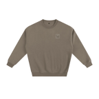 earth crewneck brown minimalist streetwear outfit