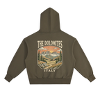 italy graphic hoodie dolomites mountain illustration