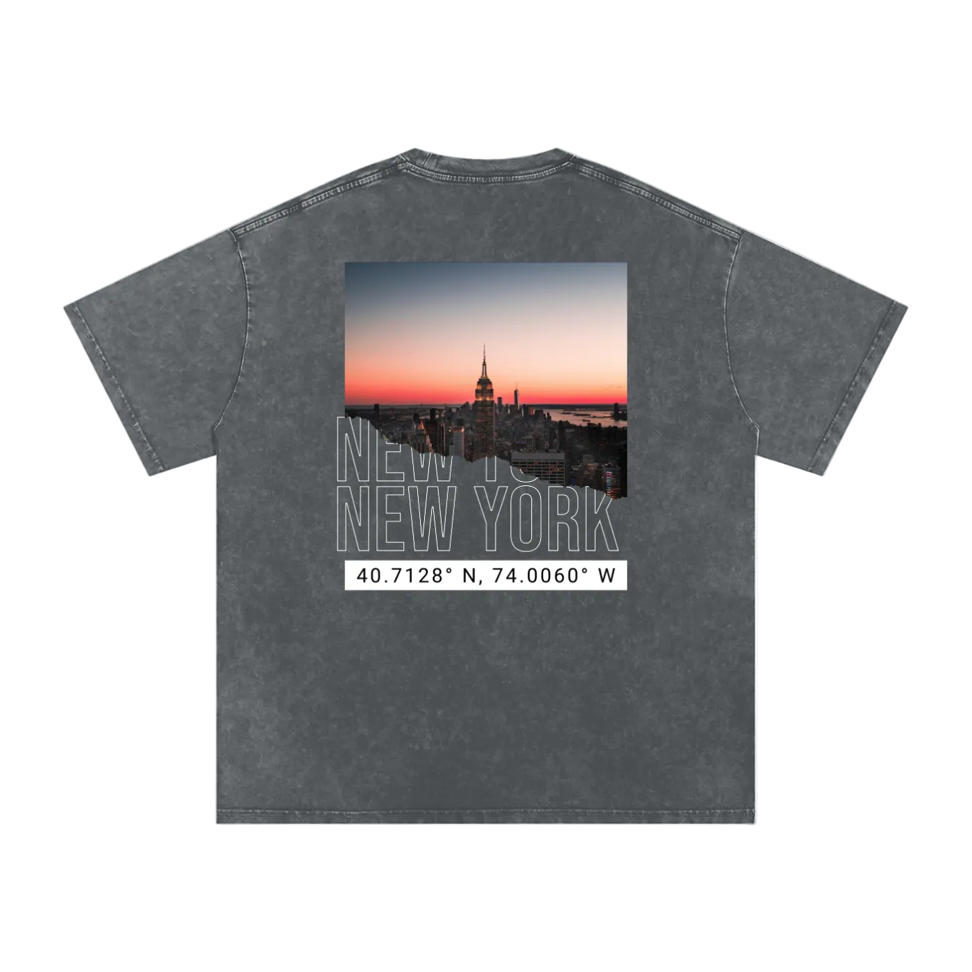 nyc washed tee charcoal streetwear outfit back