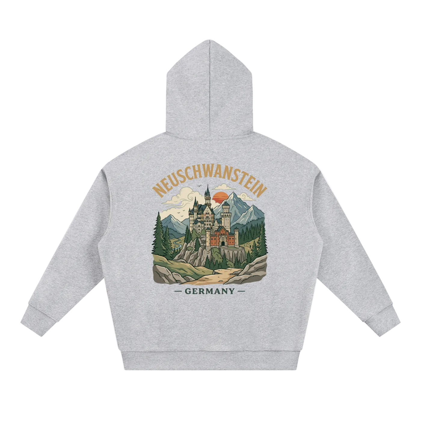 neuschwanstein castle germany hoodie travel inspired clothing