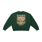 italy mountain crewneck dolomites scenic graphic