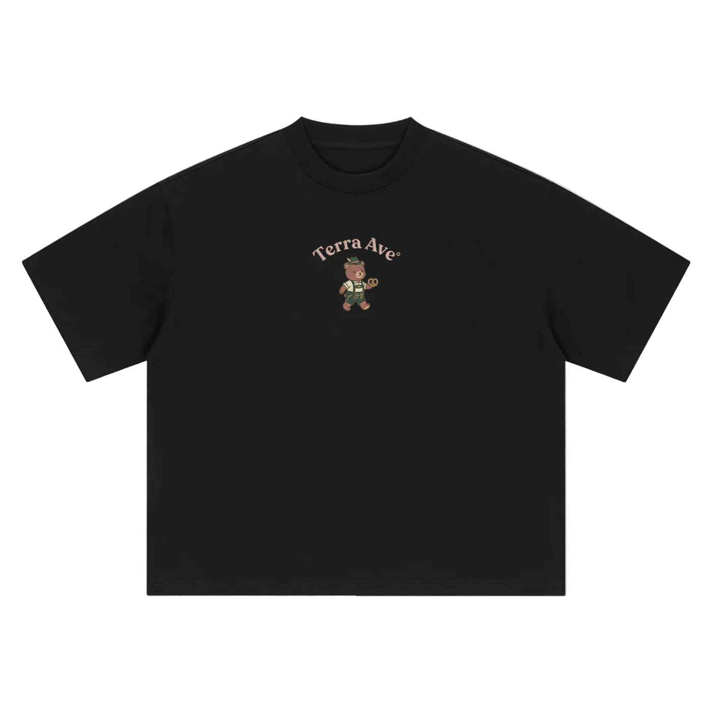 Deutschland bear heavyweight t-shirt German streetwear graphic tee front black
