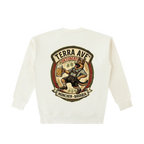 Oktoberfest crewneck beige heavyweight minimalist sweatshirt back