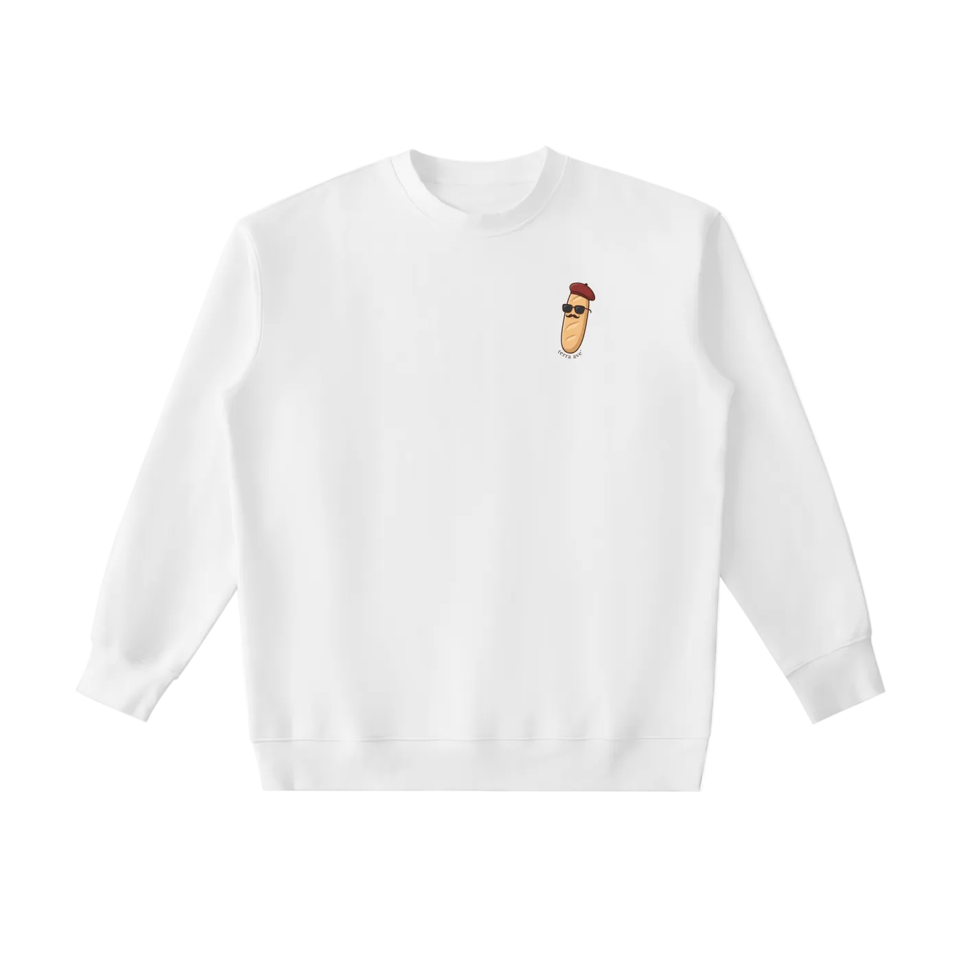 french baguette crewneck sweatshirt paris streetwear terra ave