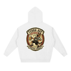 Oktoberfest hoodie white travel hoodie minimalist outfit back